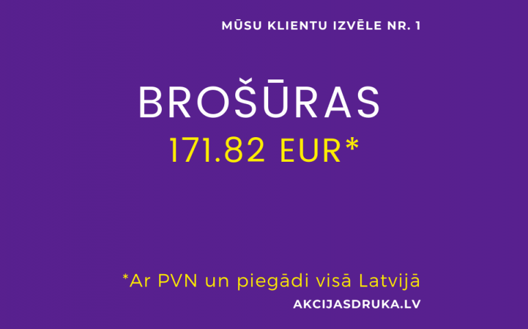 Brošūras un brošūru druka