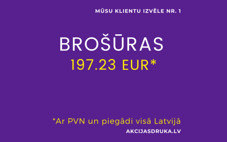 Brošūras un brošūru izgatavošana